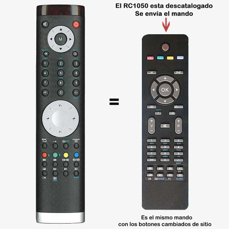 Mandos a distancia TV, DVD y TDT marca OKI