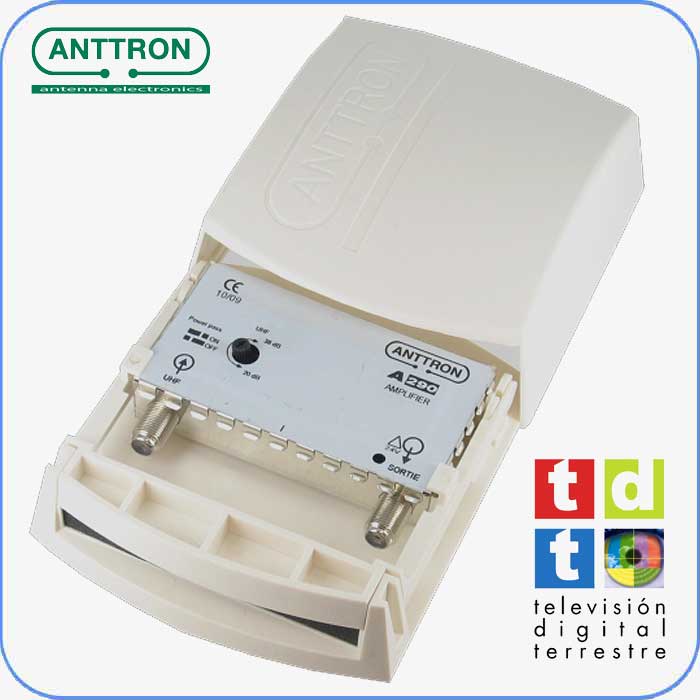 Amplificador de M�stil para antenas Anttron SMA290 alta ganancia 36dB