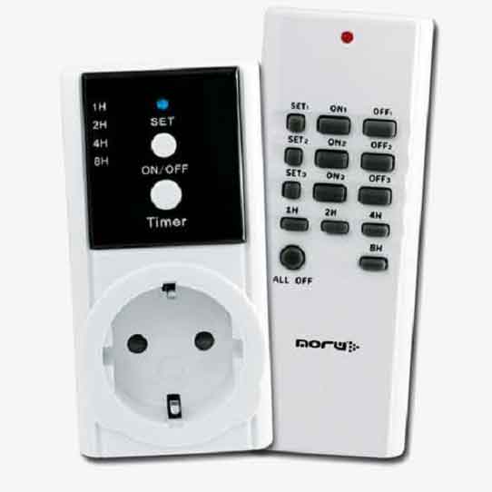 Kit de enchufe  por control remoto, funci�n on/off y temporizador
