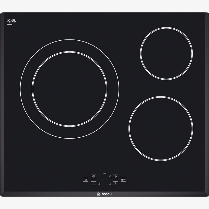 Encimera vitroceramica digital Bosch PKK651R14E marco cristal biselado