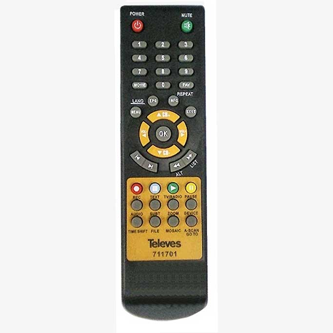 Mando original Televes para TDT modelo 7117 /01