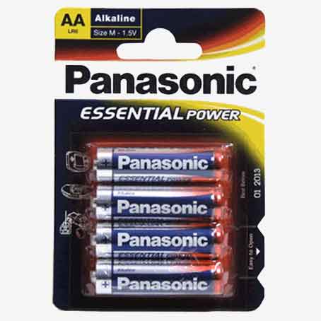 Blister de 4 pilas Alcalinas Panasonic AA LR6