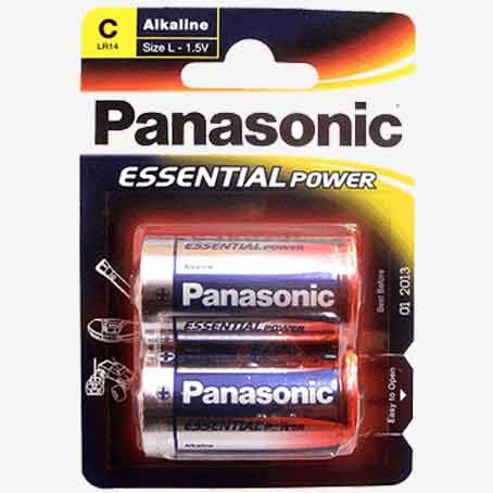 Blister de 2 Pilas Alcalinas Panasonic L R14