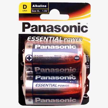 Blister de 2 pilas Alcalinas Panasonic XL R20