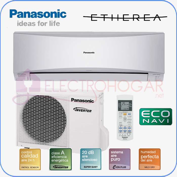 Aire acondicionado Panasonic Kit XE12MKE Inverter 3010 Frg. Plata.