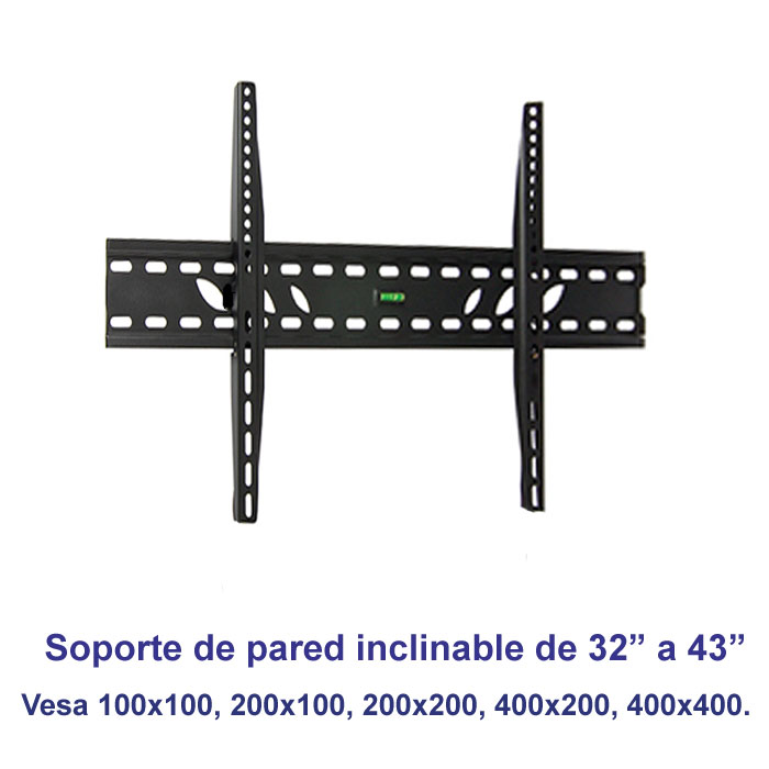 Soporte de pared inclinable SSP-326N para pantallas de 32" a 43"