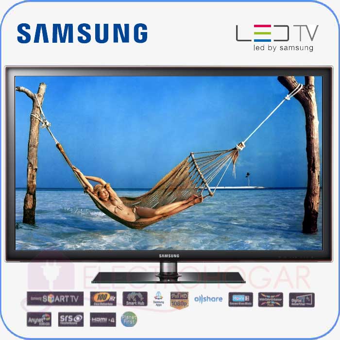 Pantalla Led 37" Samsung UE37D5500 FullHD, SmartTV, 2USB Movie