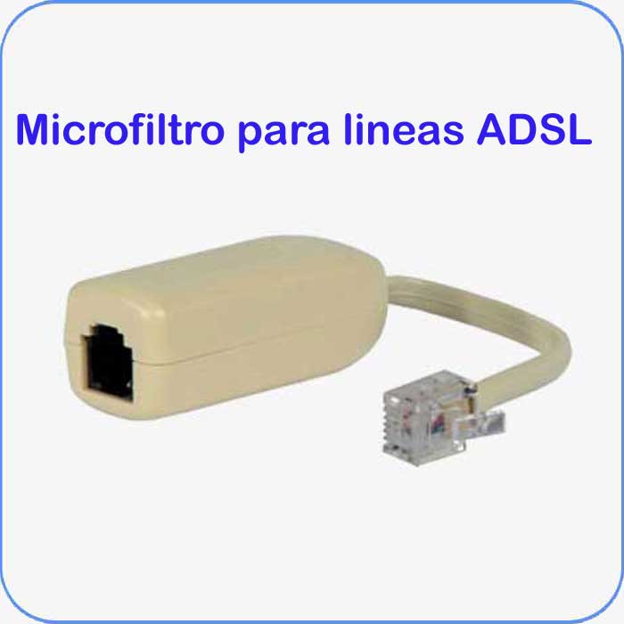Microfiltro para lineas ADSL