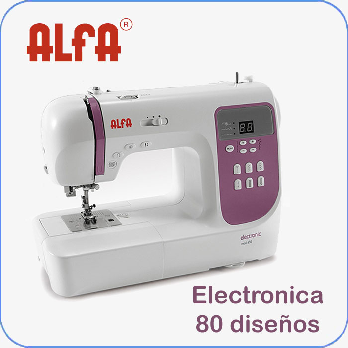 Maquina de coser electronica Alfa 650 con 80 diseños Maquina de coser electronica Alfa 650 con 80 diseños