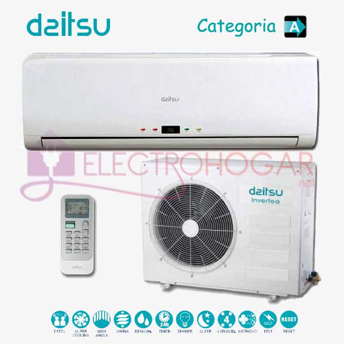 Aire acondicionado Daitsu ASD24U-P 6048Frg. Categoría A Aire acondicionado Daitsu ASD24U-P 6048Frg. Categoría A