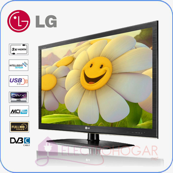 Pantalla LED de 32" LG 32LV3550, FullHD, TdtHD, USB 2.0 Pantalla LED de 32" LG 32LV3550, FullHD, TdtHD, USB 2.0