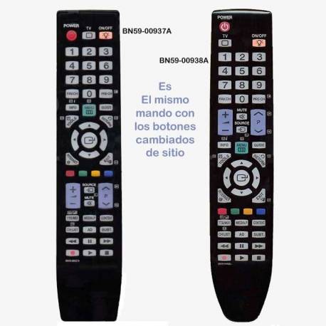 Mando a distancia Samsung BN59-00937A y Samsung BN59-00938A