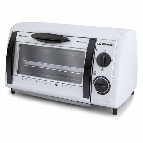 Mini horno Orbegozo HO800A de 8 litros y 800W de potencia color blanco