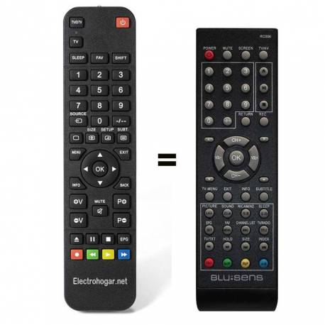 Mando a distancia Blu:sens RC059 y Blusens RC006