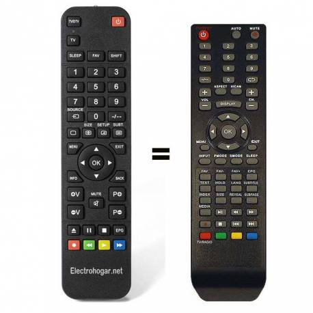 Mando a distancia Grunkel, Sunpratech Sogo, Infiniton y otras masrcas referencia BO0042, 