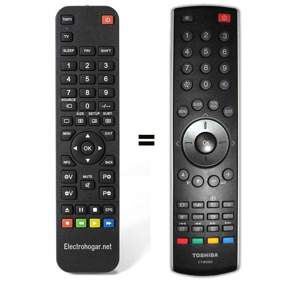 CT-835S Mando A Distancia TV De TOSHIBA