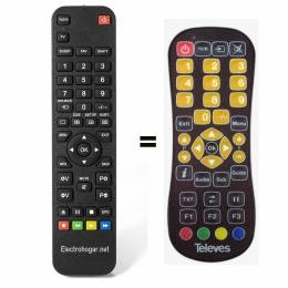 Mando a distancia sustituto para Televes ZAS DVB S2.
