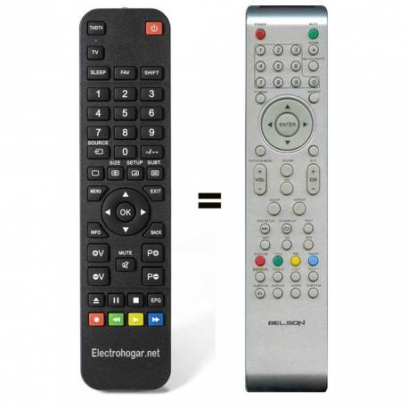 Mando a distancia sustituto del BELSON 504C1901804