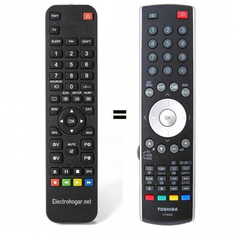 Mando a distancia Toshiba CT-8003 igual al CT-8002