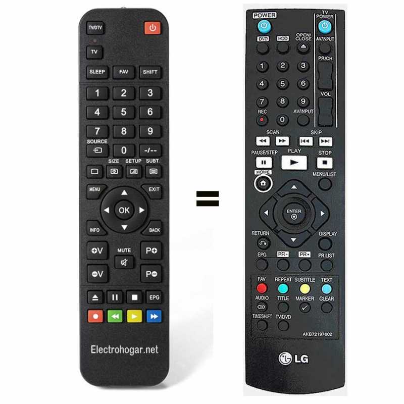 LG AKB76038001 mando a distancia – FixPart