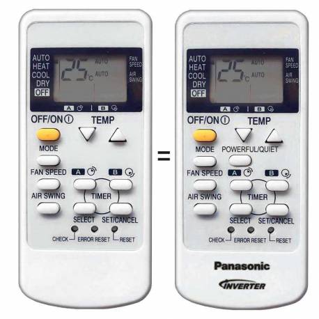 Mando a distancia aire acondicionado Panasonic A75C3078, A75C3077 