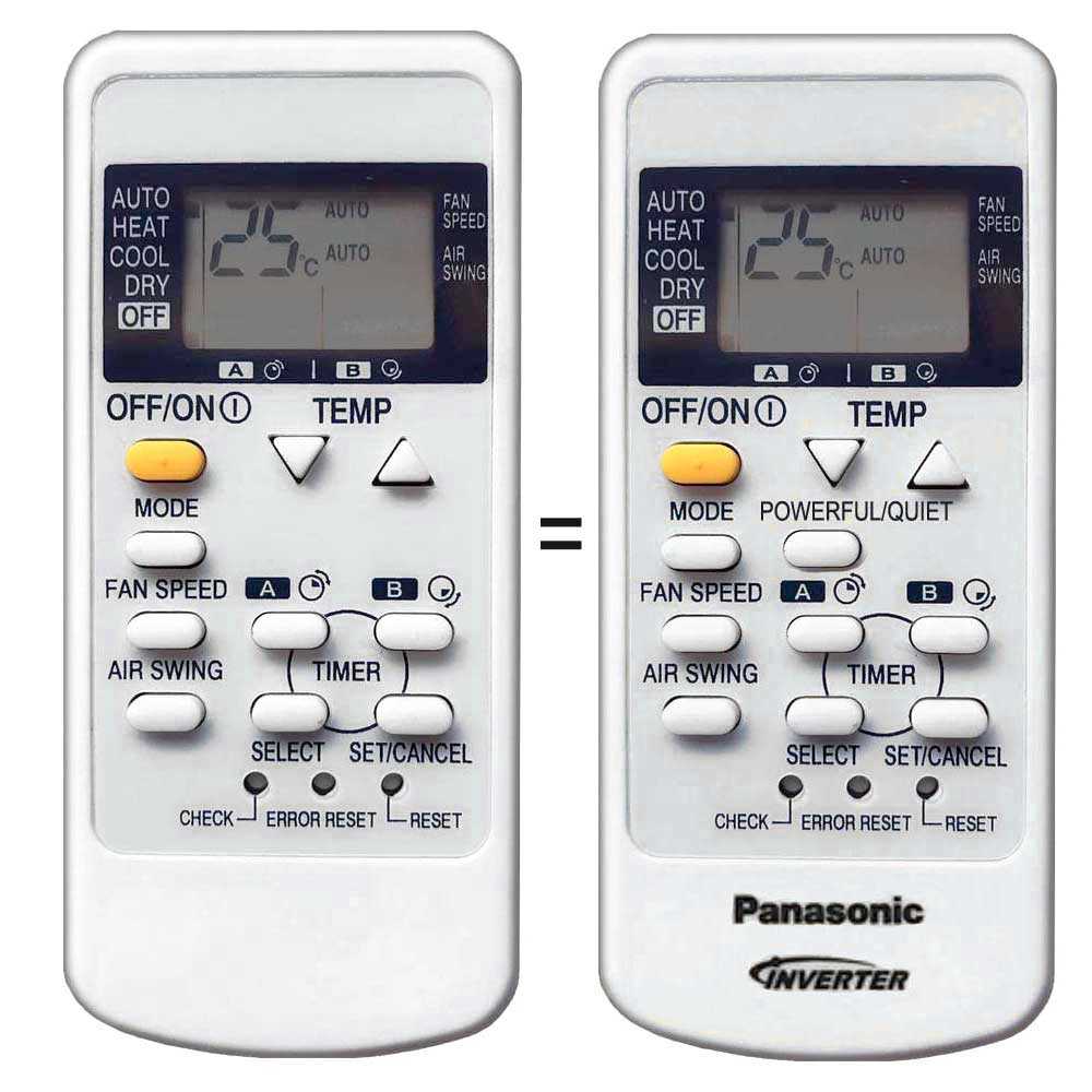 Télécommande De Rechange Pour Climatiseur Panasonic - Modèles A75C3077, A75C3108, CS-UE12JKE, Etc. - 3