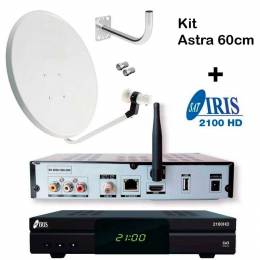 Pack receptor sat&eacute;lite Iris 2100HD + Parab&oacute;lica de 60cm + soporte ...
