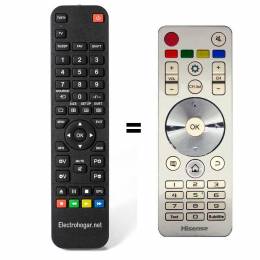 Mando Hisense EN3A31. Recambio sustituto del original.