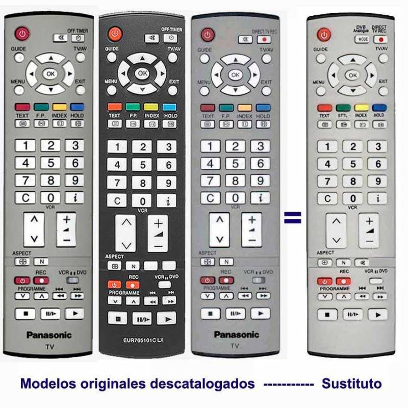 Mando Panasonic EUR7651050A, EUR7651080, EUR765101C, EUR765109A.