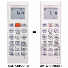 AKB74955603 mando sustituto para aire LG igual al LG AKB76038403