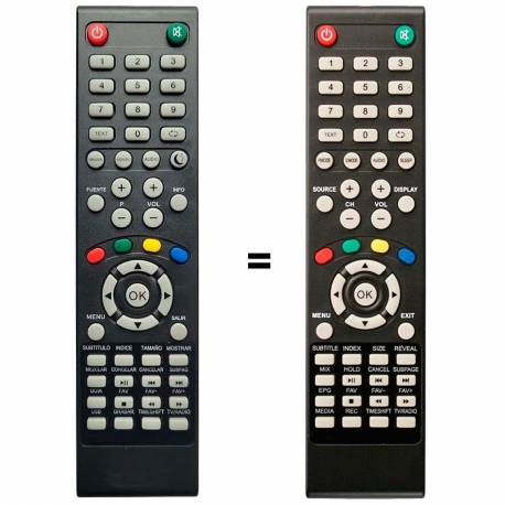 Telecomando TV LED TD SYSTEMS SOSTITUIBILE // Modello TV: K40DLT1F