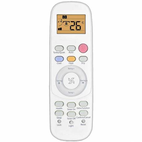 Mando aire Haier AS09NS3HRA, AS12NS3HRA, AS15NS3HRA, AS18NS3HRA, AS24NS3HRA, AS09BS4HRA, AS12BS4HRA, AS15BS4HRA, AS18BS4HRA