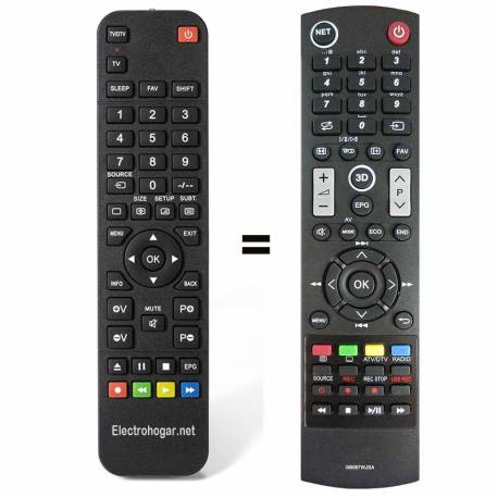 Mando a distancia sustituto Sharp AQUOS GB067WJSA