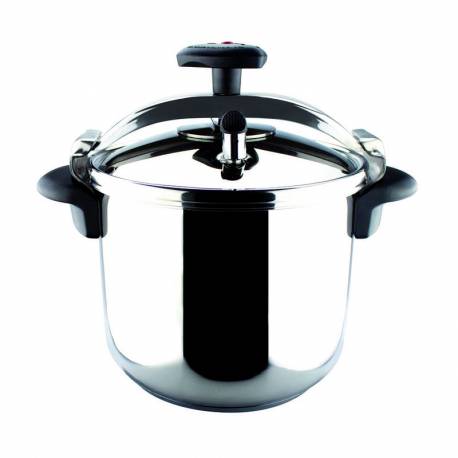 Olla express Magefesa Star 10L recta acero Inox para todos los fuegos