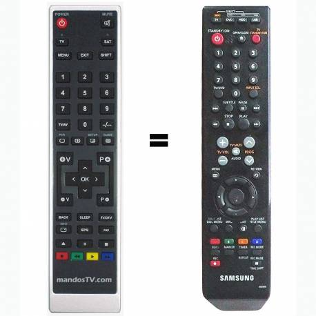 Mando a distancia sustituto del Samsung AK59-00084B 00084B