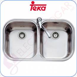 Fregadero Teka Stylo 2C Acero inoxidable 18 10 profundidad 170mm mu