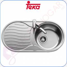Fregadero Teka DR-80 1C 1E Reversible Acero inoxidable 18 10 profund