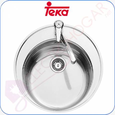 Fregadero Teka Centroval 1C Acero inoxidable 18 10 profundidad 180mm 