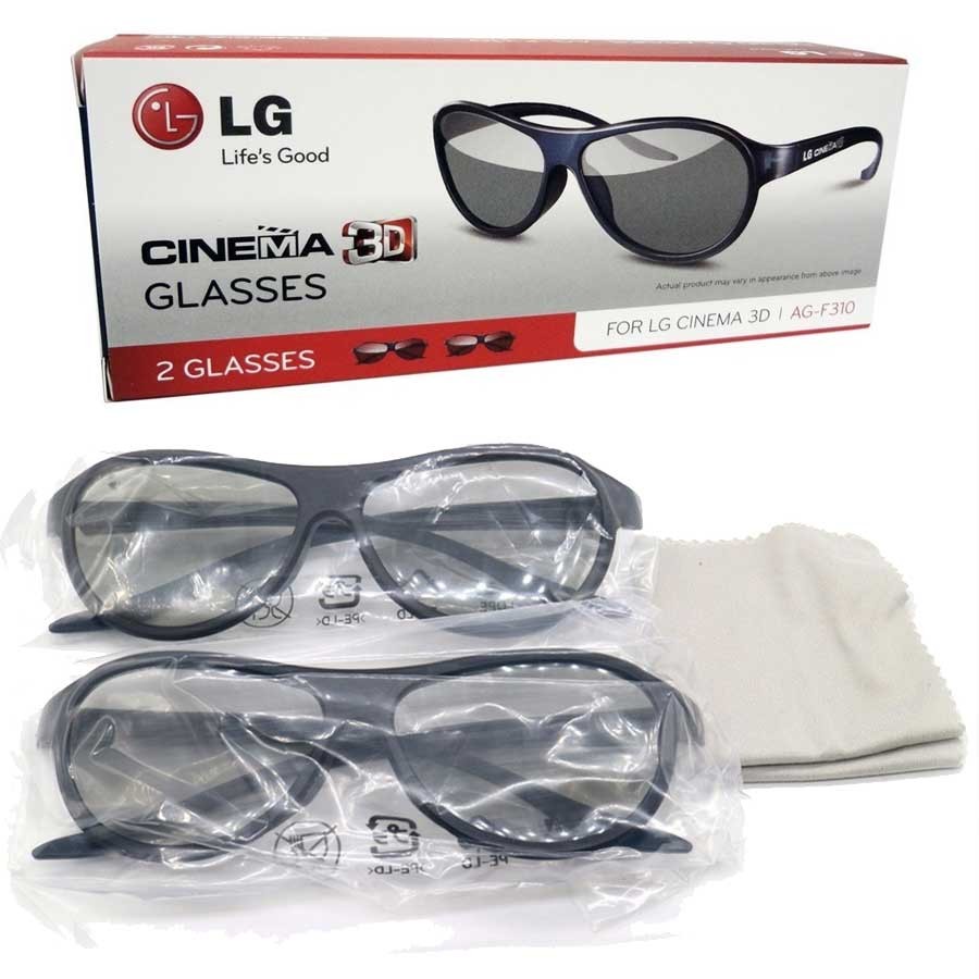 Volar cometa alto hecho 2 Gafas 3D LG AG F310 para pantallas LG CINEMA 3D