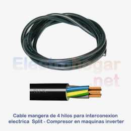 Cable de 6mtr. para conexión Split - Compresor, 4 hilos de 1.5mm