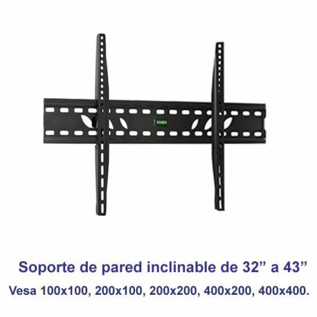 Soporte de pared inclinable SSP-326N para pantallas de 32 a 43 