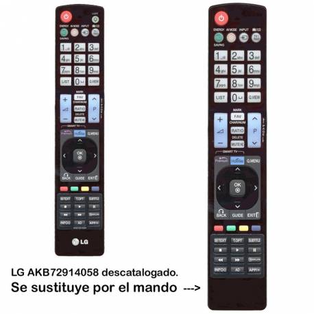 Mando a distancia LG AKB72914058, AKB72914045, AKB73275605,
