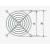 Rejilla para ventilador / extractor de 80x80 mm