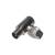 Conector coaxial ( IEC ) acodado Macho carcasa metálica para TV