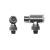 Conector coaxial ( IEC ) acodado Macho carcasa metálica para TV
