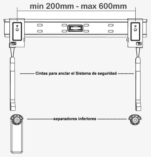 sopote de pared fijo para pantalla LED ultra slim