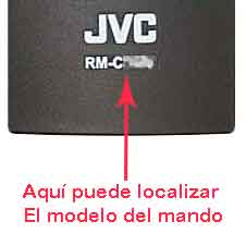 localizar modelo mando JVC RM-C3602