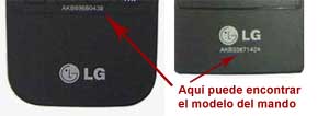 Localiza modelo LG AKB69680403 y AKB33871424