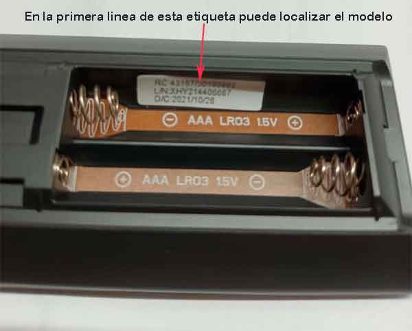 localizar modelo mando RC43140, RC43140P y RC43141