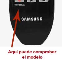 Comprobar modelo mandos Samsung BN59-00611A